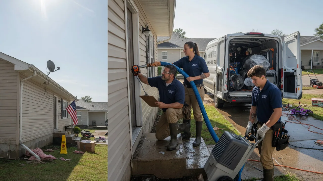 Ceiling Water Damage Restoration in Centerton, AR near me